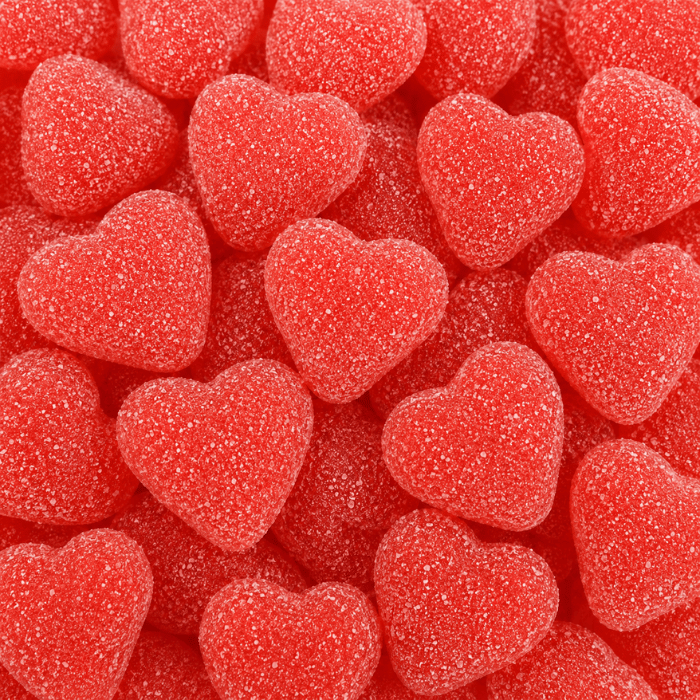 Cœur fourré acide fraise halal