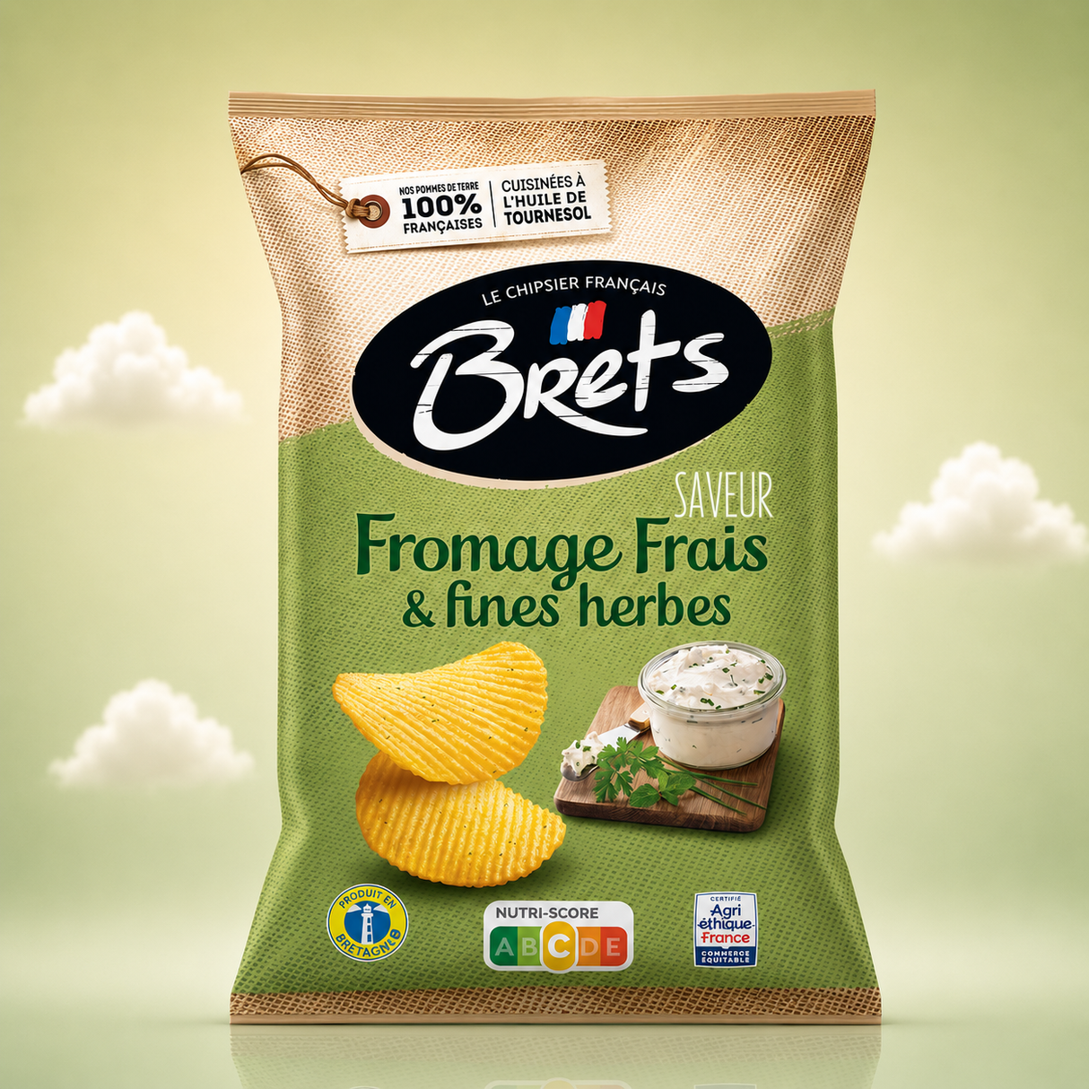 Brets Fromage Fines Herbes 125gx10