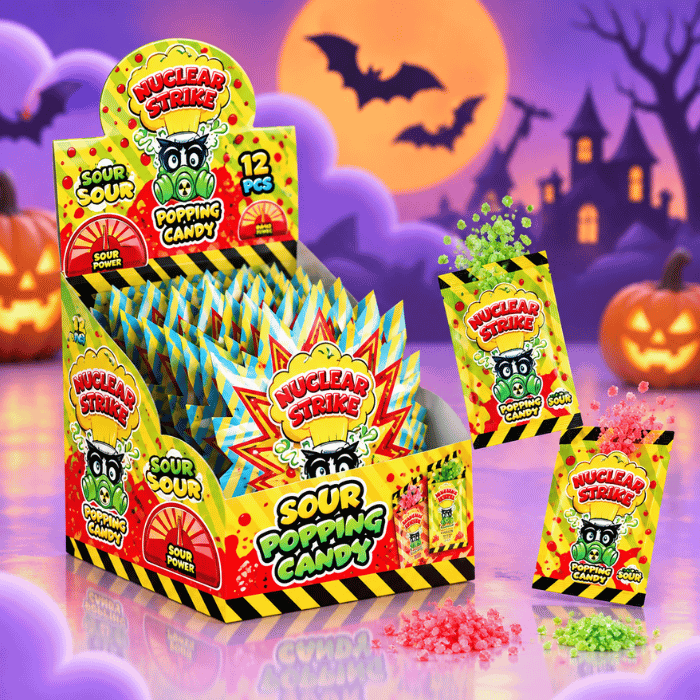 Nuclear Strike Acide Popping Candy 12x15g