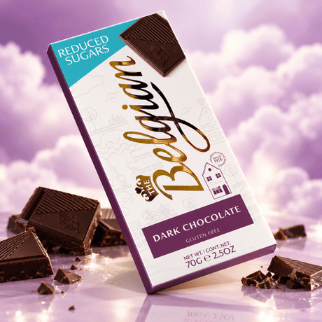Tablettes Chocolat Noir sans sucre ajouté - The Belgian - 20x70g