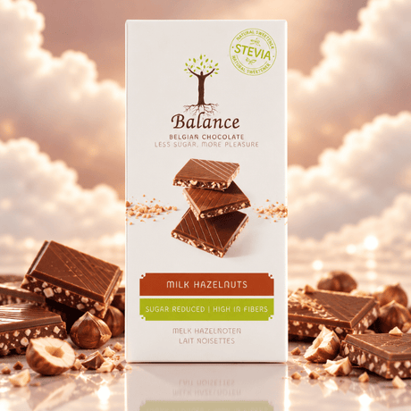 Tablettes Luxe Lait Noisettes à la Stévia - Balance - 12x85g