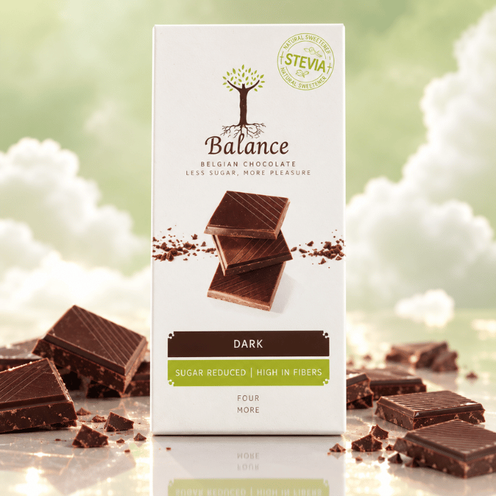 Tablettes Luxe Noir à la Stévia - Balance - 12x85g
