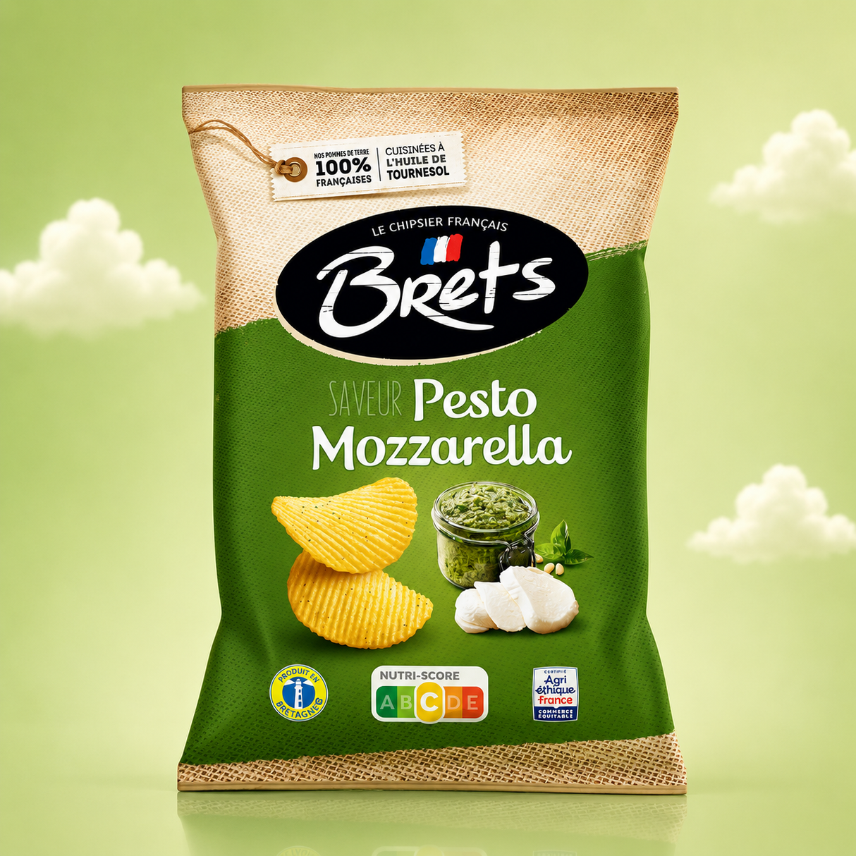 Brets Pesto Mozzarella 125gx10