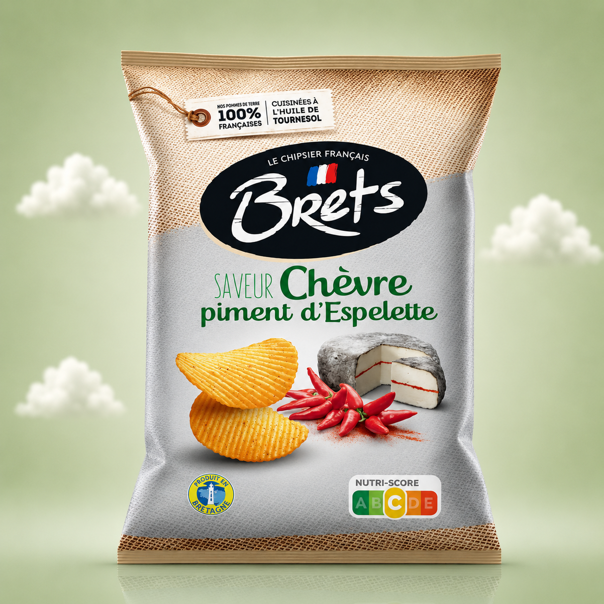 Brets Chèvre Piment D'Espelette 125gx10