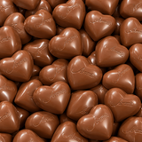 Coeurs en chocolat caramel