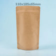 Sachet Doypack en papier kraft 110x185x65mm - 250ml - 1000 pcs