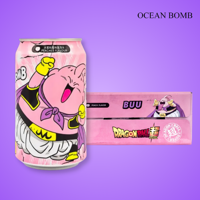 Ocean Bomb & Dragon ball Majin Buu Peach 24x330ml | Anti-Gaspi (DDM Dépassée)