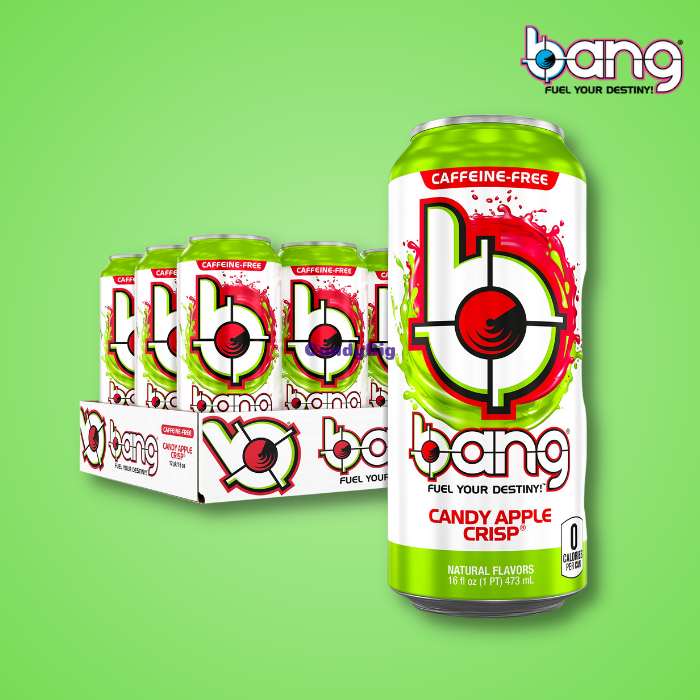 Bang Energy Candy Apple Crisp 12x473ml | Anti-Gaspi (DDM Dépassée)