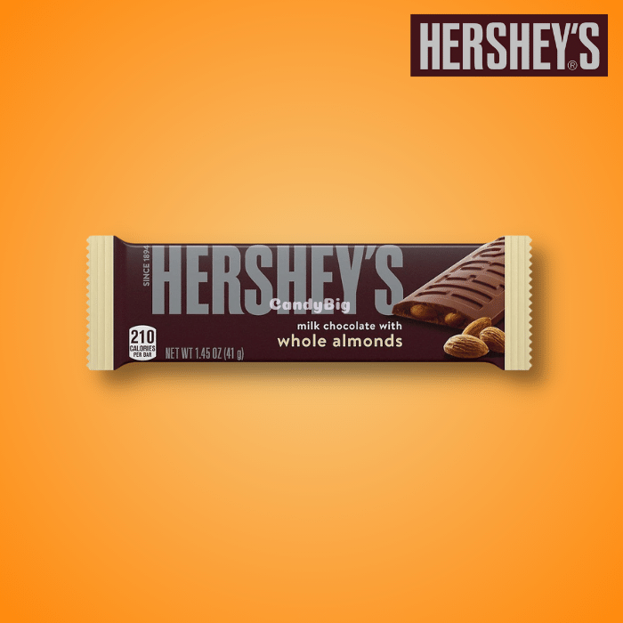 Hershey's Milk Chocolate Almond, chocolat américain,vendu en gros par fournisseur de produits américains