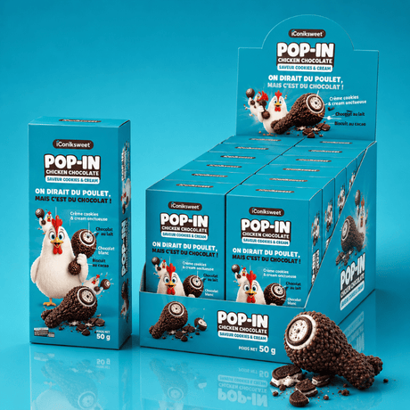 Pop In Cookies & Cream | Poulet trompe l'oeil | 12 x 50g