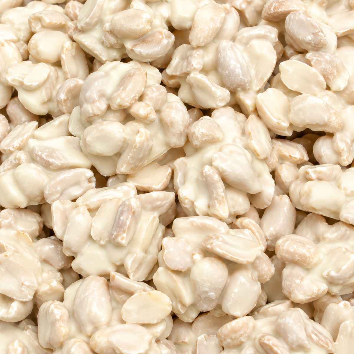 Clusters cacahuète chocolat blanc