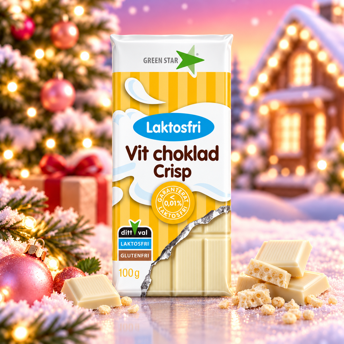 PRECO | Chocolat blanc croustillant - Chocolat Suédois - 1kg