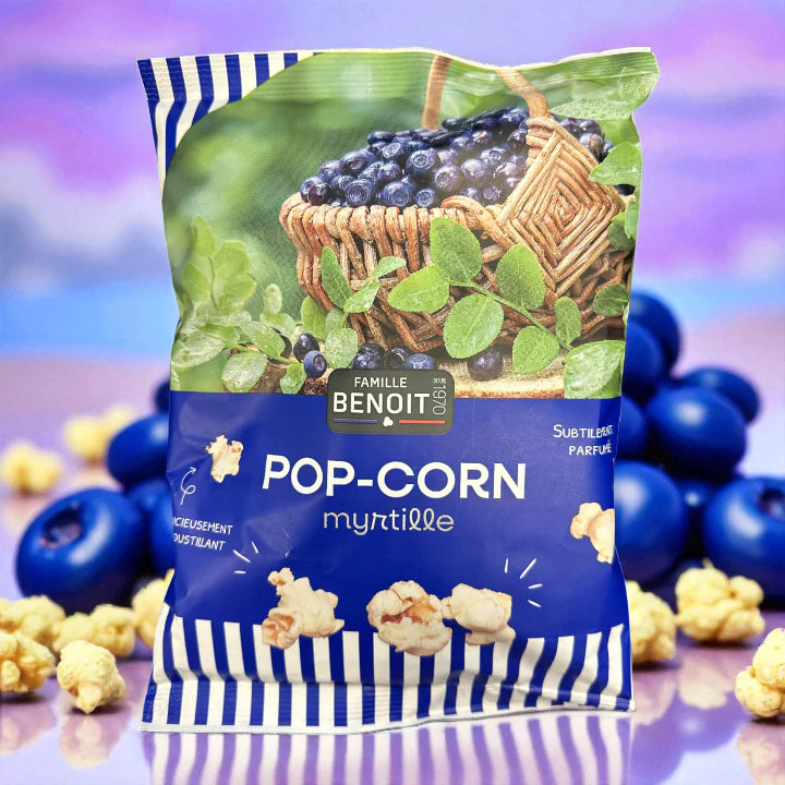 Famille Benoit - PopCorn Myrtille 80gx10