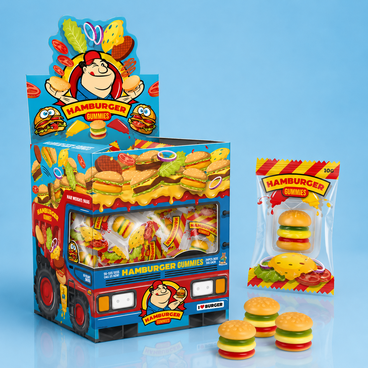 Image Hamburger gummies