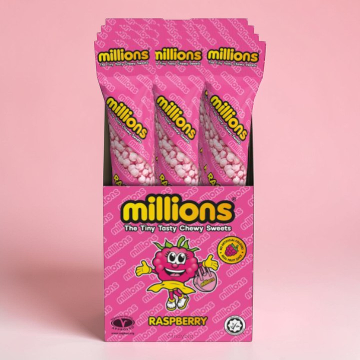 Millions Raspberry Tube 12x55g