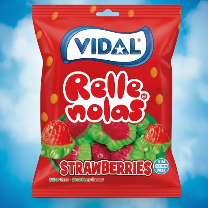 Sachet Fraises Fourrés Vidal - 14 x 90g