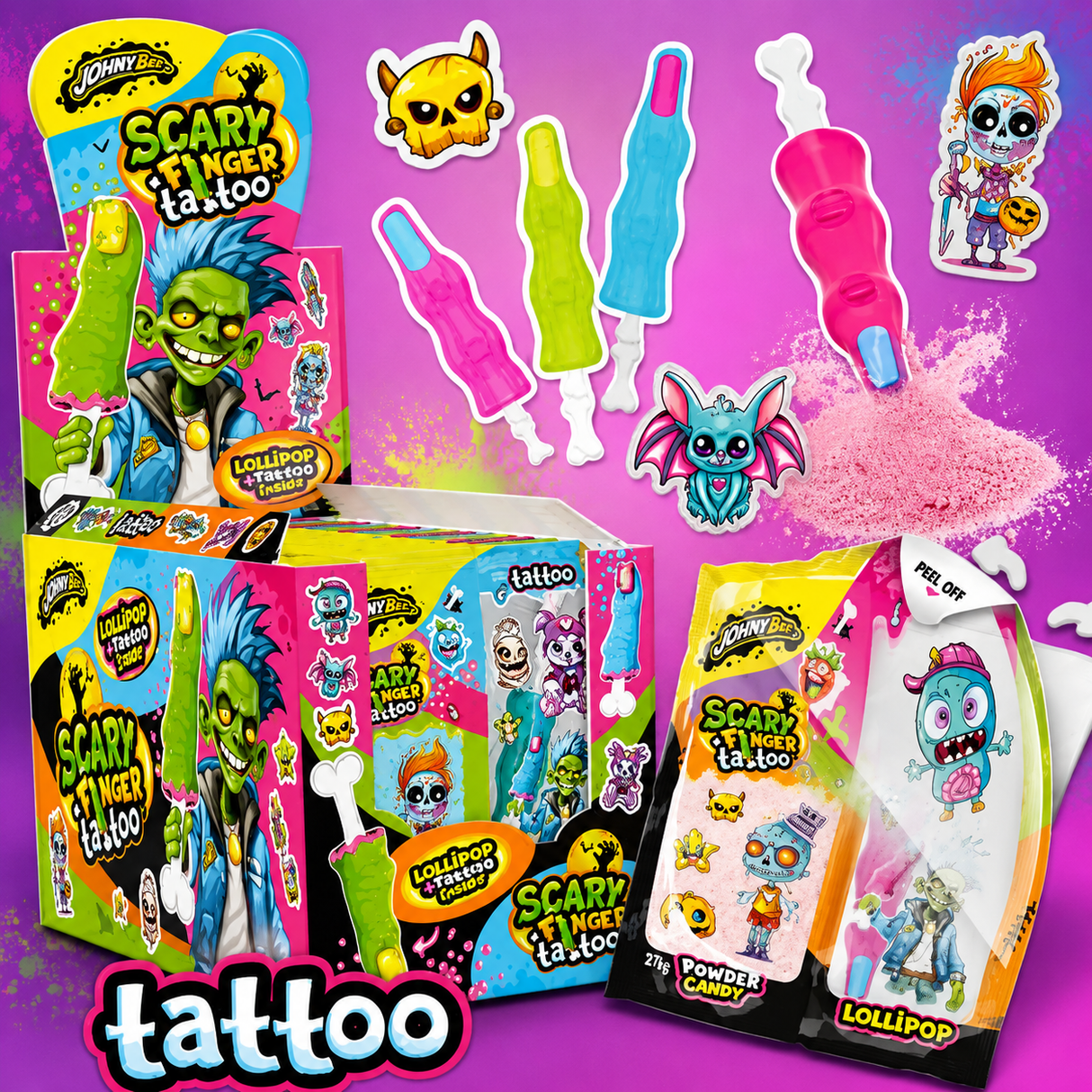 Scary Finger + Tatoo 18x31g