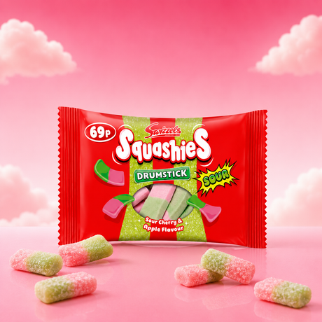 Swizzels Squashies Drumstick - Sour Cherry & Apple