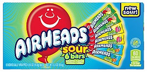 Airheads Bars Assorted Sour 6 Pack
