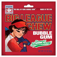 Big League Chew Bubble Gum Slammin' Strawberry