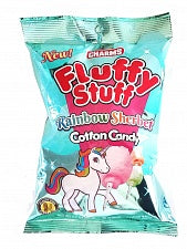 Charms Fluffy Stuff Cotton Candy Rainbow Sherbet
