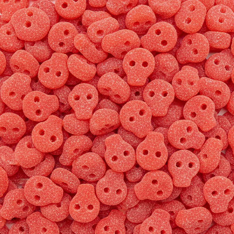Crânes suédois Fraise | Bonbons Suédois | 4 kilos
