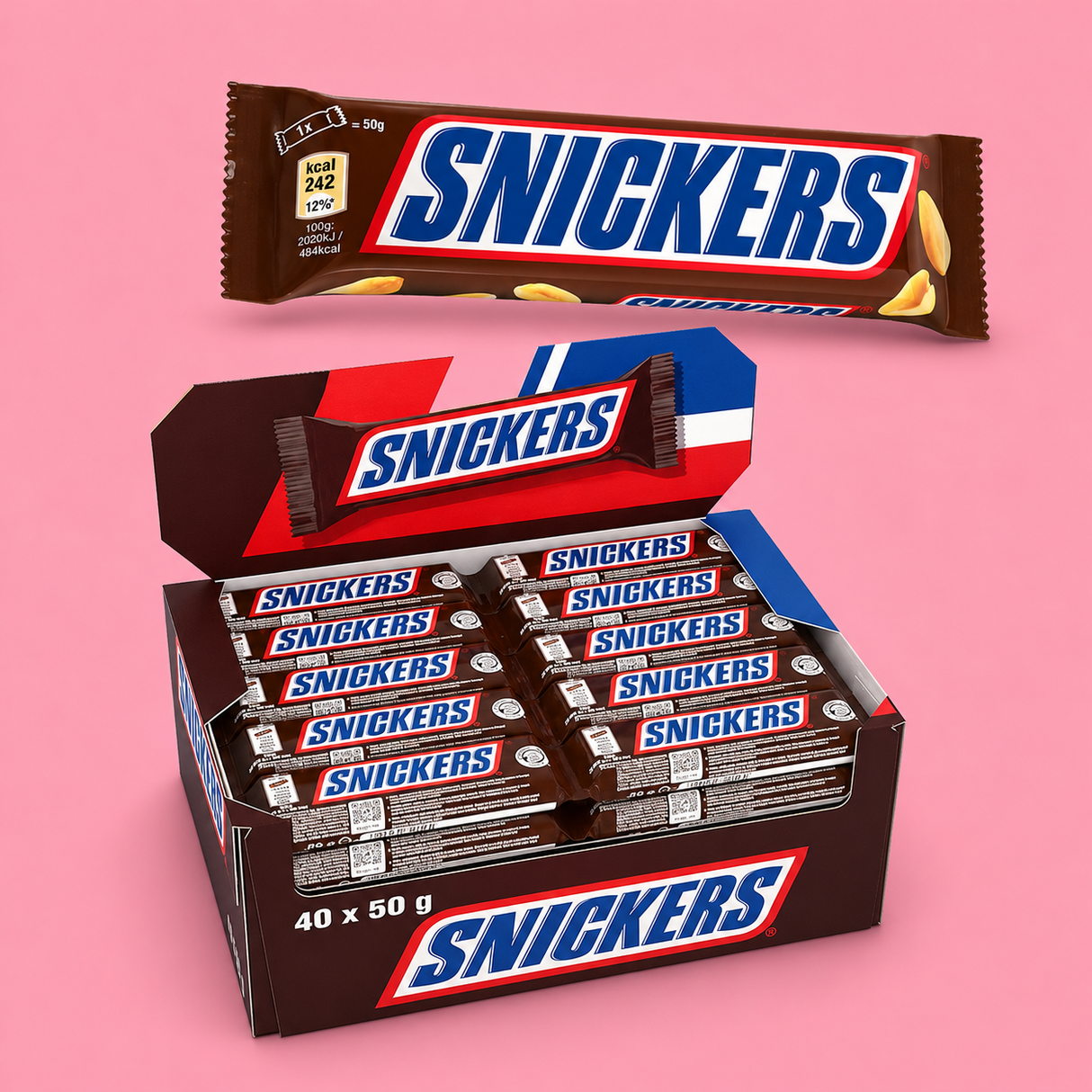 SNICKERS BARRE CHOCO 50G /40