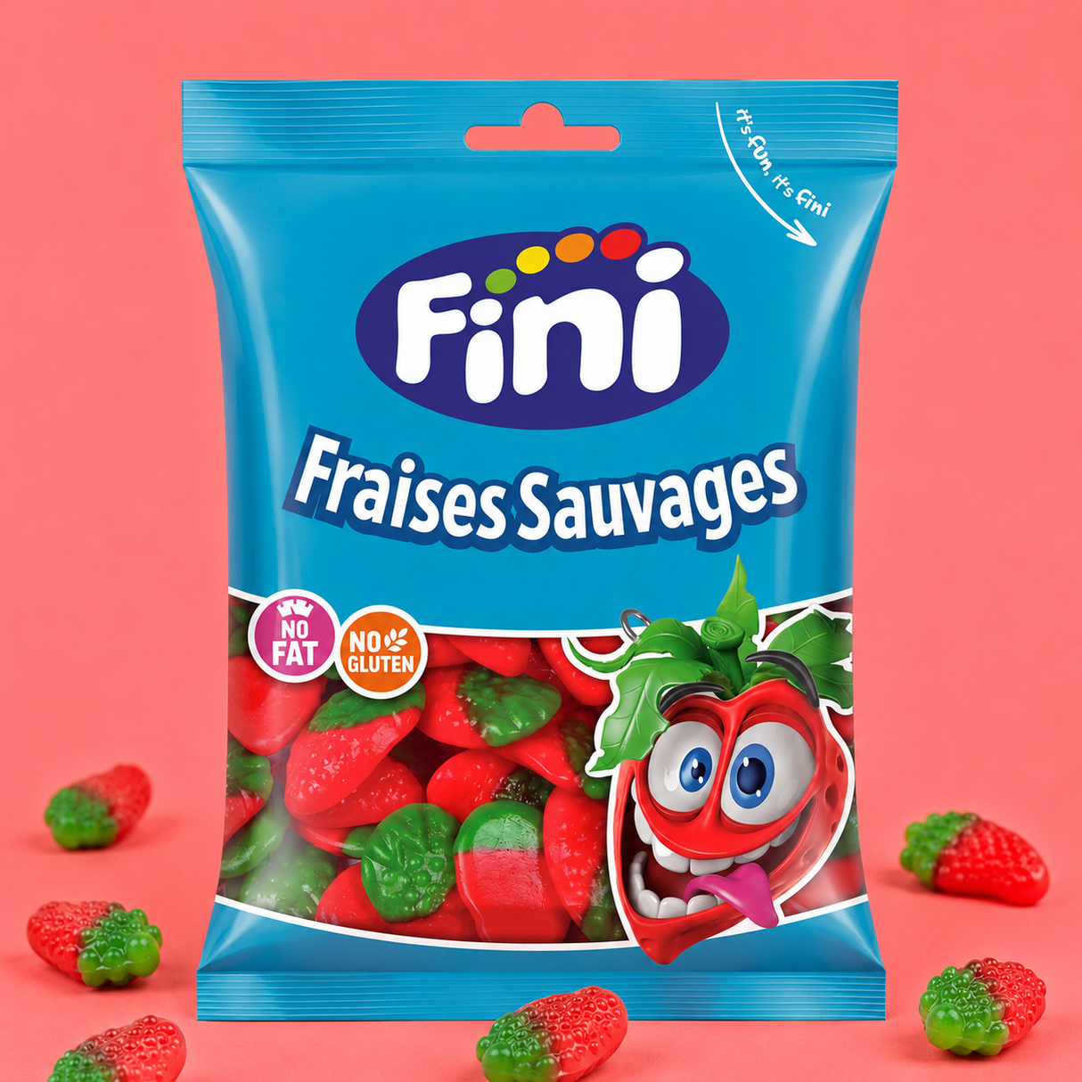 Fraise sauvage lisse halal fini sachet |90g x 12p