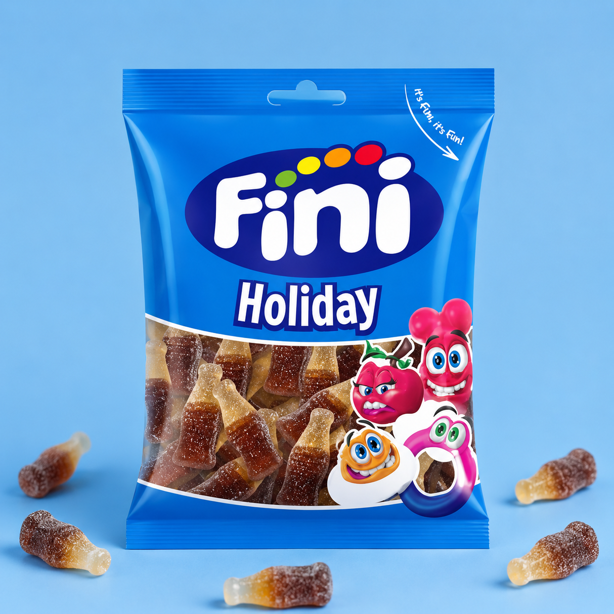 Bouteille cola lisse halal fini sachet | 90g 12p