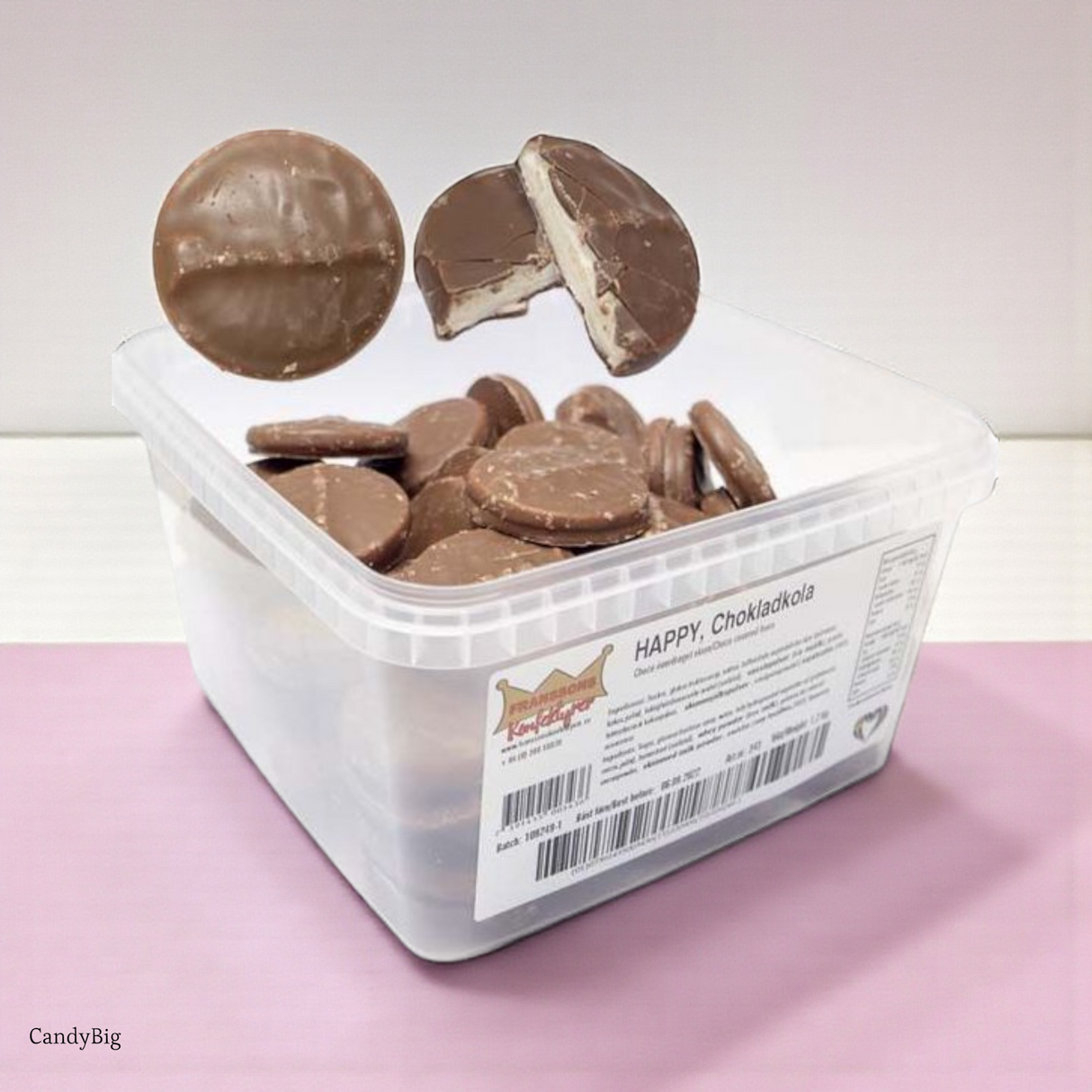 Guimauves HappyKola Chocolat Franssons | Chocolats Suédois | 1,2 kilos