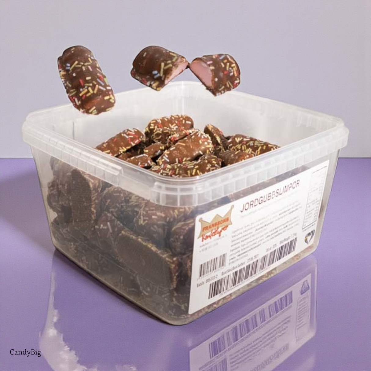 Guimauves Pains Fraise Franssons | Chocolats Suédois | 1,2 kilos