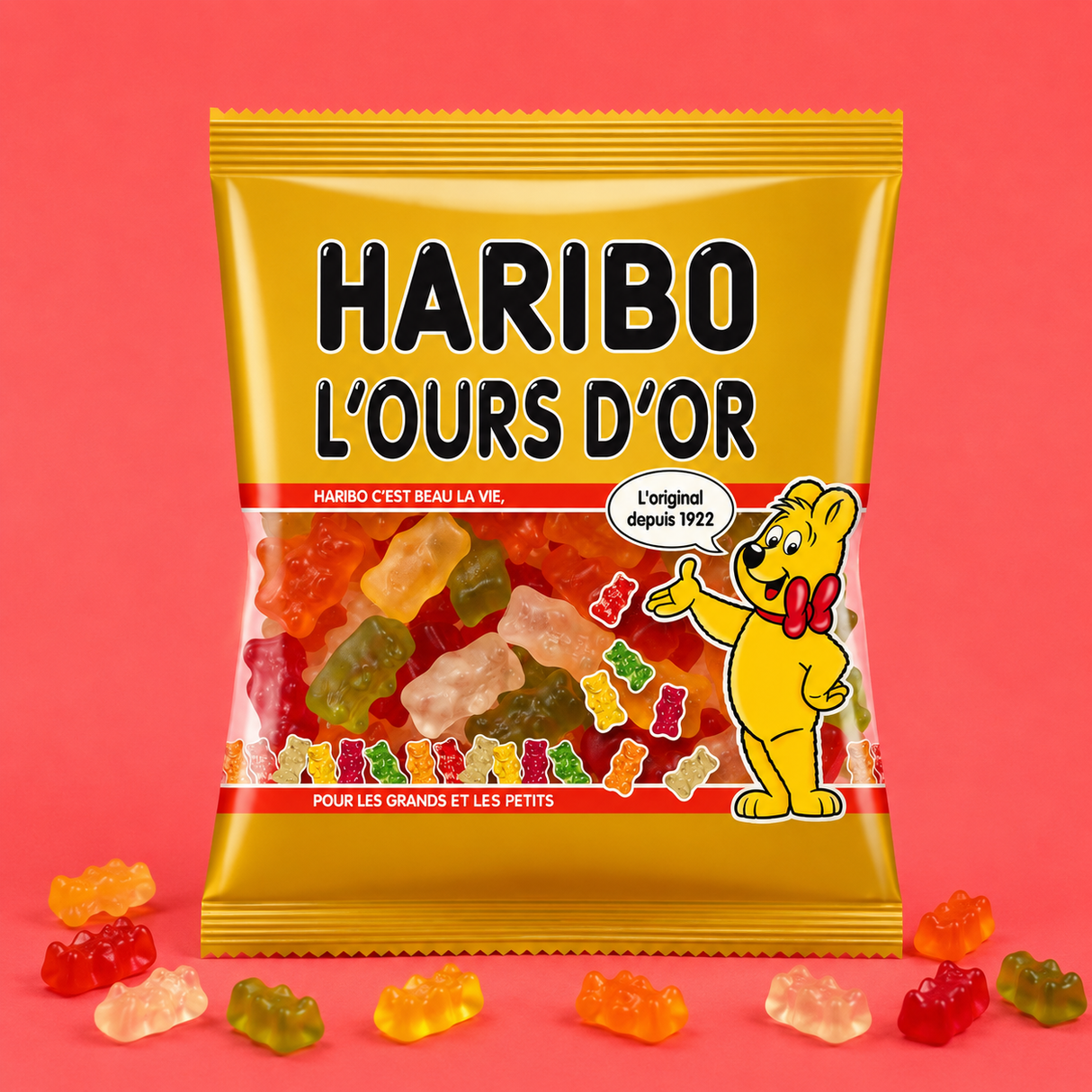 L'ours d'or (goldbears) haribo 120g 30p