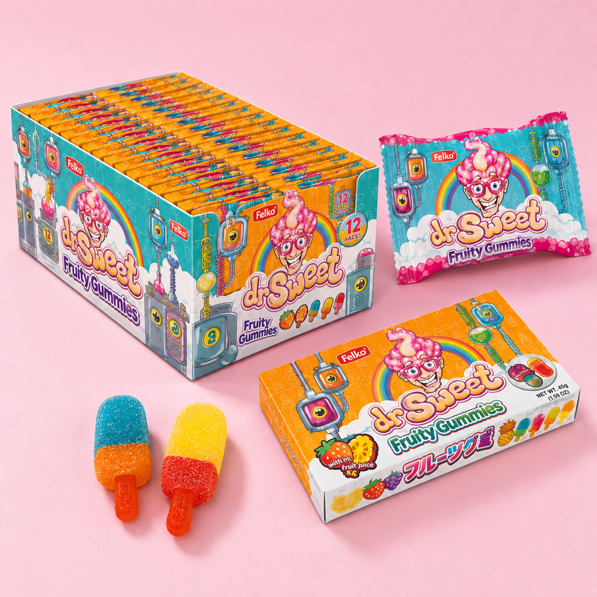 Ice Pops - Dr Sweet - 12 x 90g