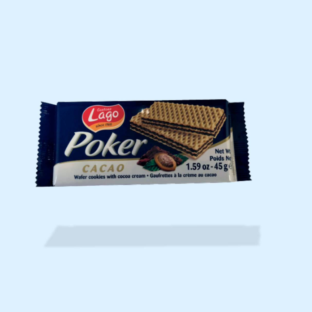 GAUFRETTES CHOCOLAT POKER LAGO 20x45g