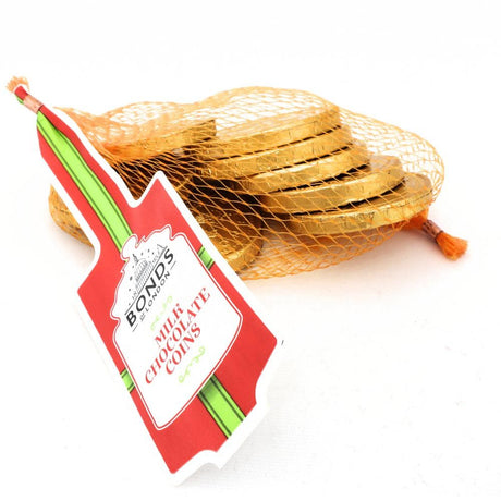 Bonds Net of Gold Milk Chocolate Coins - Chocolat de Noël - 52 x 75g (3,9kg)