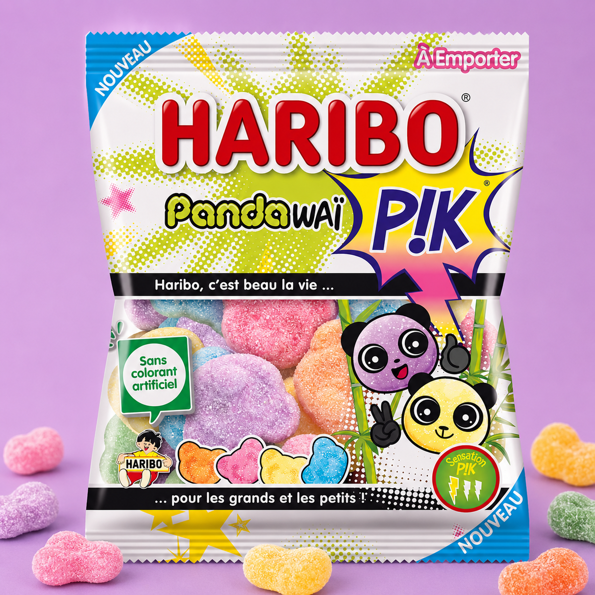 Pandawai pik haribo sachet | 100g x 30p