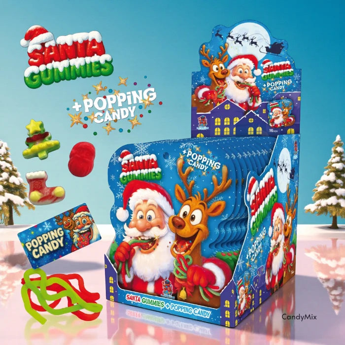 Santa Gummies + Popping Candy 16p